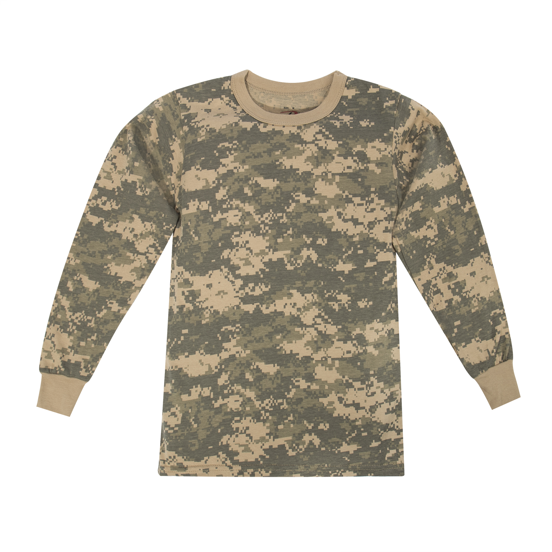 Rothco Kids Long Sleeve Camo T-Shirt - Acu Digital Camo, X-Large