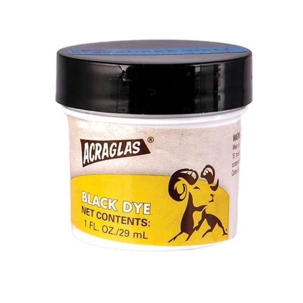 Brownells Acraglas Dye, 1 fl oz Screw-Cap Plastic Jar Black