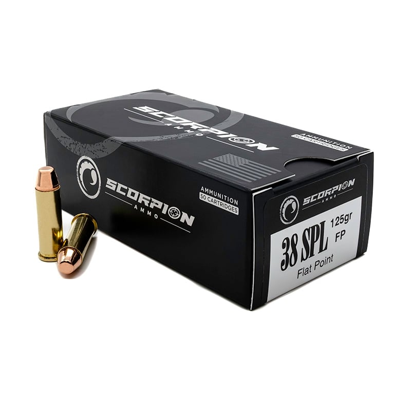 Scorpion Ammo .38 Special 125gr FP 50rd - 38125FP-S50