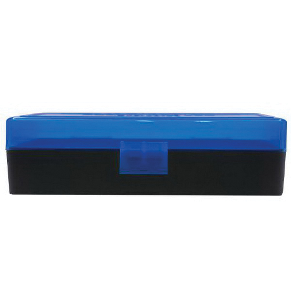 Berrys Bullets 408 .40 S&W/.45 ACP/10mm 50 Round Flip-Top Ammo Box, Blue/Black - 38861