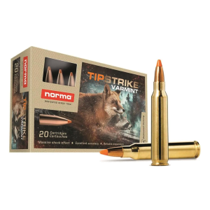 Norma Tipstrike Varmint .223 Rem Polymer Tip 55 Grain 20 Rounds