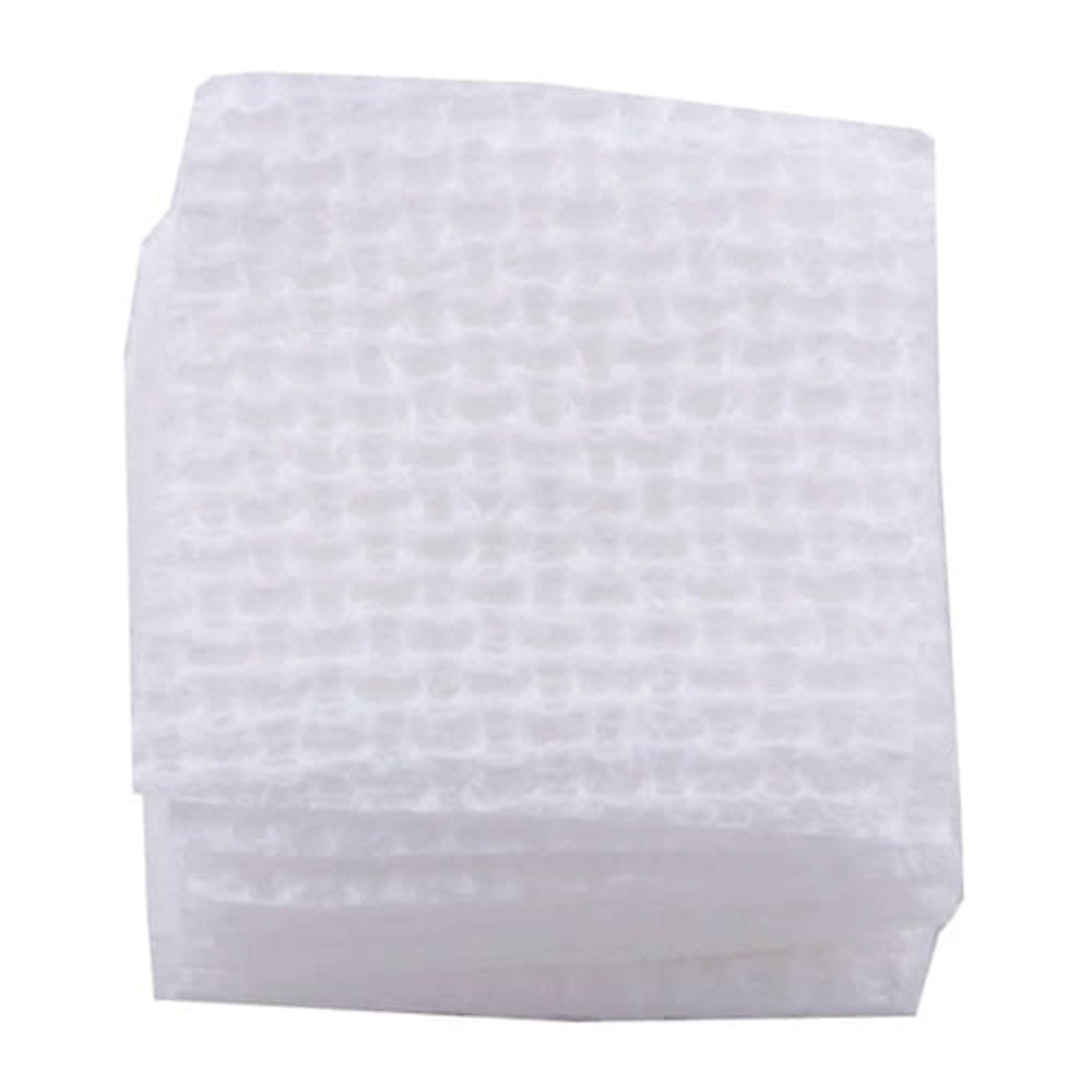 Brownells .25 Cal/.22 Cal 1.13" x 1.13" Square Cross-Lock Patch, White Pack of 1000