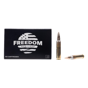 Freedom Munitions Range 55 gr FMJ  5.56 NATO Ammunition - 50 Rounds