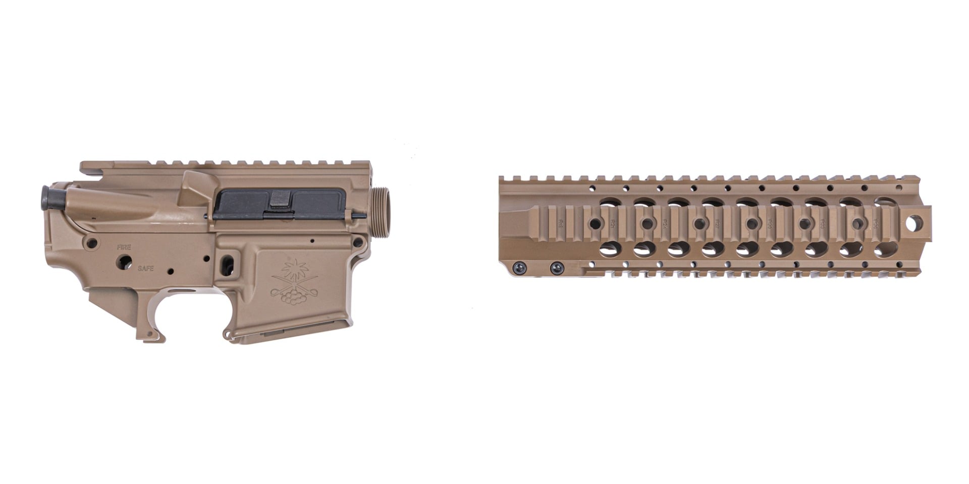 Sabre-15 Builder Set - 9" Quad Rail, FDE