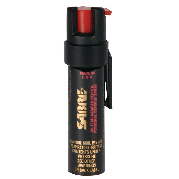 Sabre 3-N-1 Pepper Spray - Black - P-22J