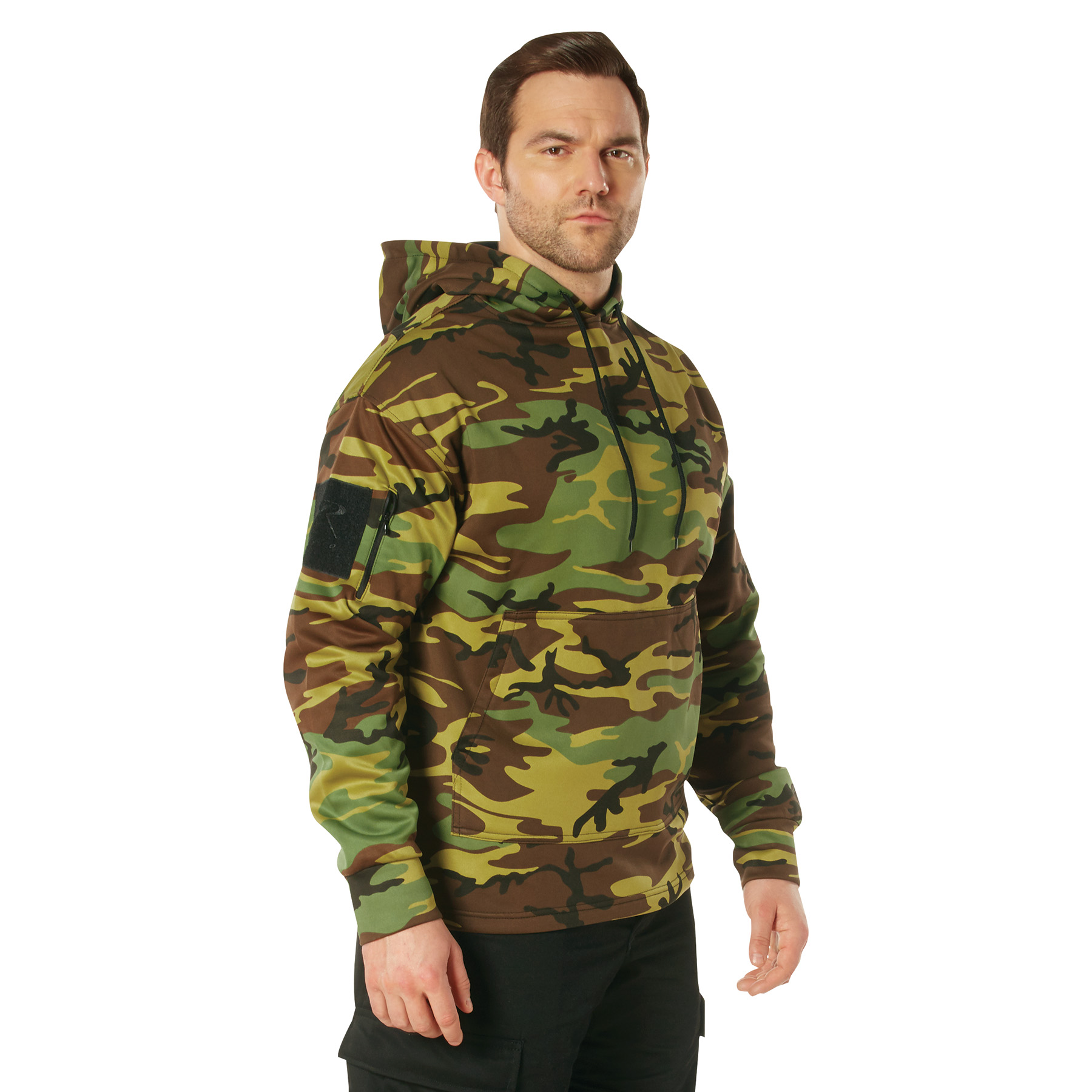Rothco Concealed Carry Hoodie - Woodland Camo, Medium