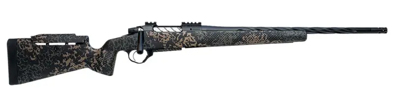 Seekins Precision 0011710213-F Havak PH3 6 Creedmoor 24" Black Fluted Threaded Barrel, Black Picatinny Rail Steel Receiver, Adj Cheek Riser Woodland Shadow Synthetic Stock