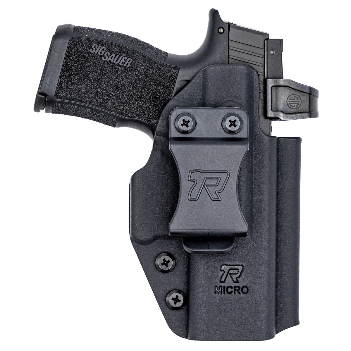 Rounded Gear Sig Sauer P365 IWB Holster Ambidextrous Kydex Black - Versatile and Reliable Carry - RGUNVRSLCMPCTBLK