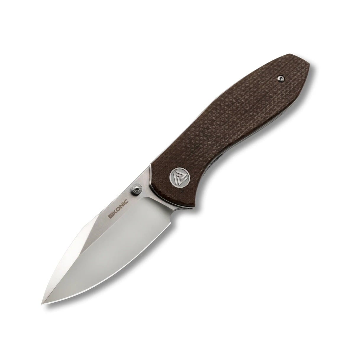 Eikonic Kasador Folding Knife, Brown Micarta