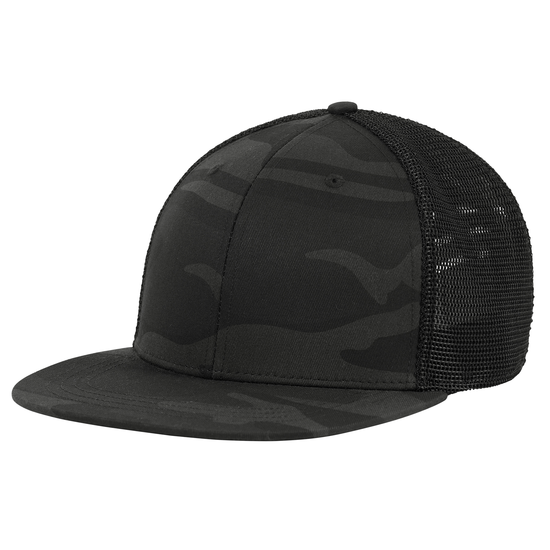 Rothco Midnight Camo Trucker Cap - Midnight Black Camo