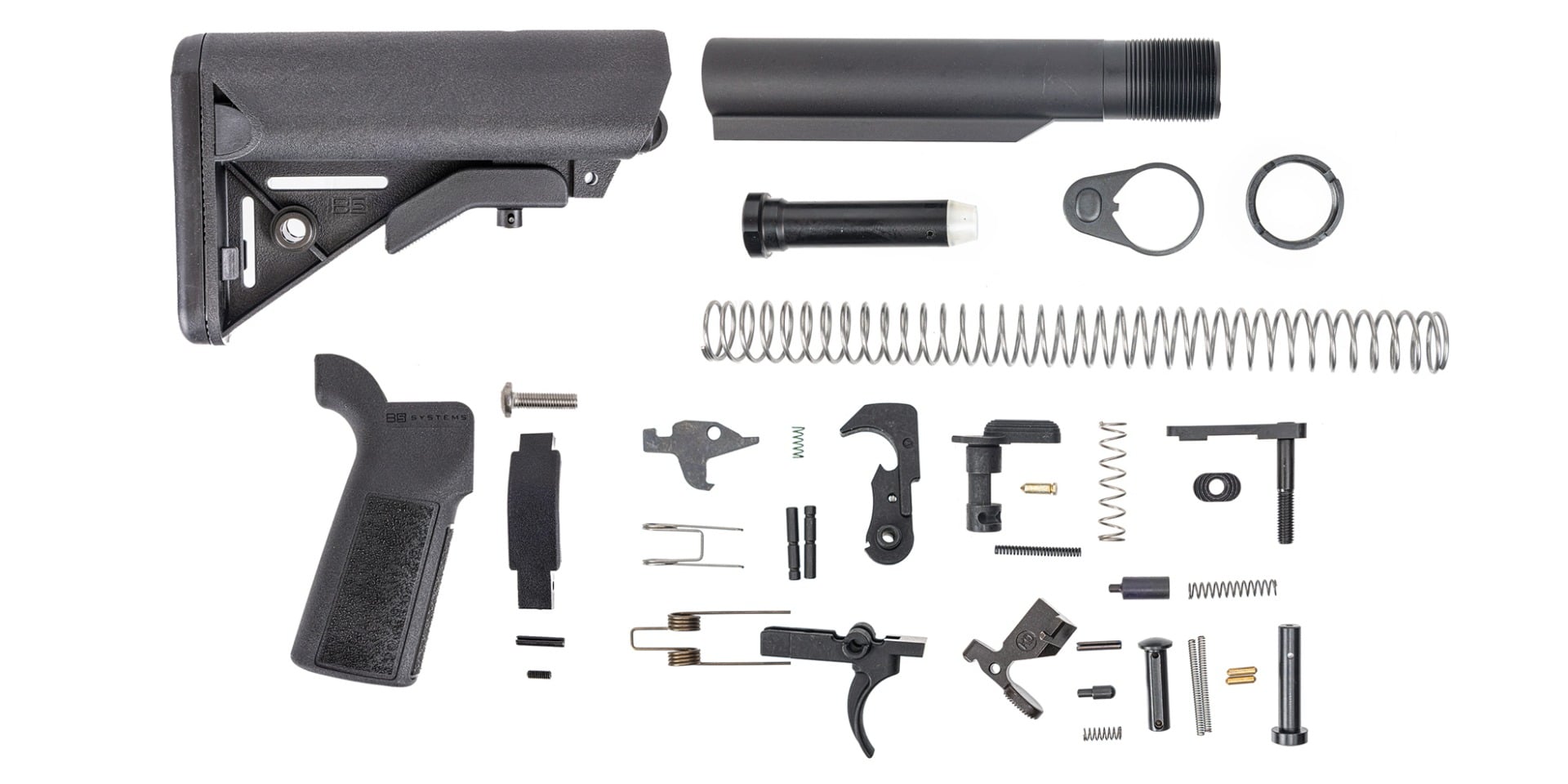 PSA B5 Systems Lower Build Kit with SOPMOD Enhanced Stock, Black