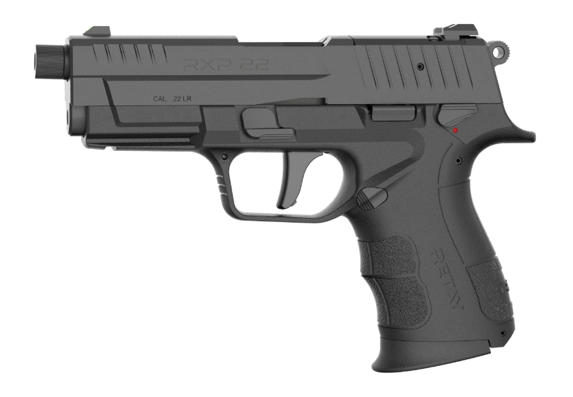 Retay RXP22 4" TB .22 LR 13rd/18rd Handgun, Black  - RXP22-BLK-1318TH