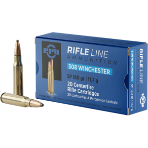 Prvi Partizan PPU PP3083 Standard Rifle 308 Winchester/7.62 NATO 180 GR Soft Point - 20rd Box