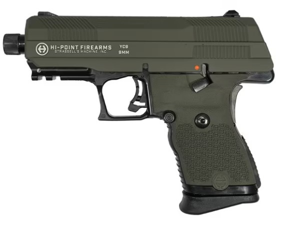 Hi Point YC9 9mm Semi-Auto Pistol, 10-Round, Green