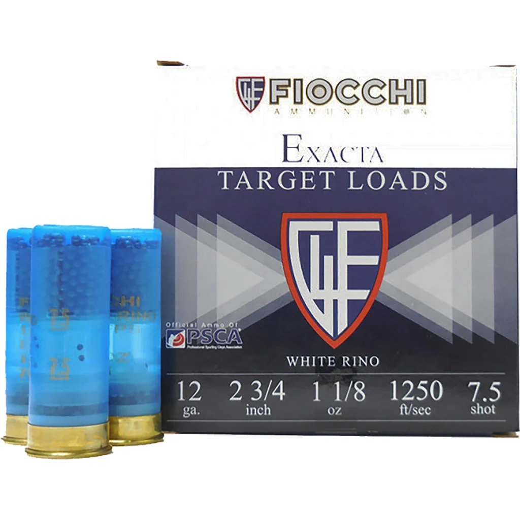 Fiocchi White Rino Shotgun Loads 12 ga. 2.75 in. 1 1/8 oz. 1250 FPS 7.5 Shot 25 rd.