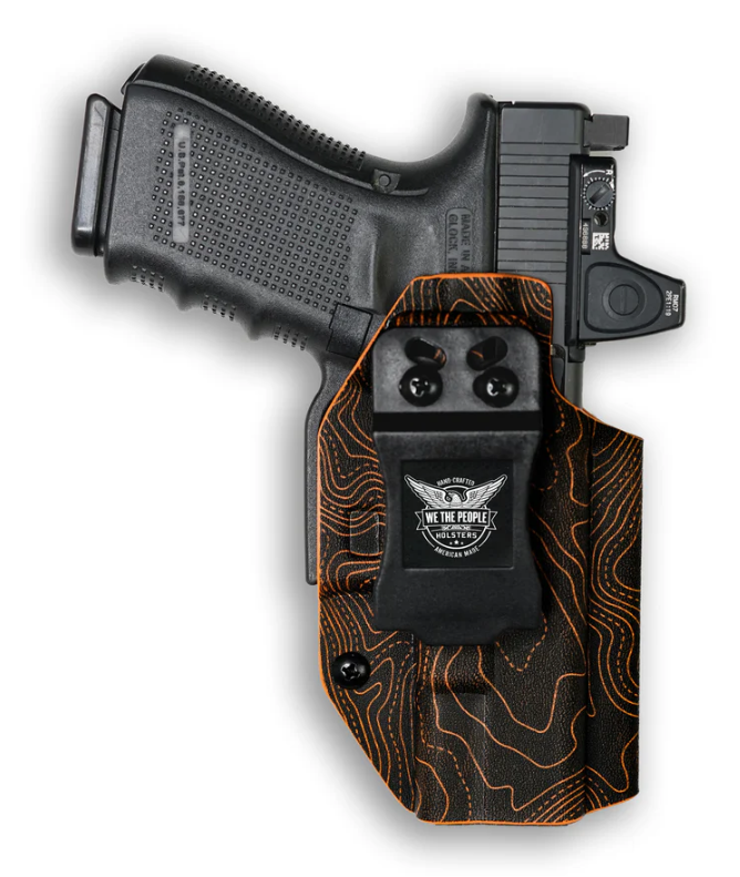 We The People Holsters Glock 17 / 22 (Gen1-4) / 31 / 47 (Red Dot Ready) Holster, Topographic Orange