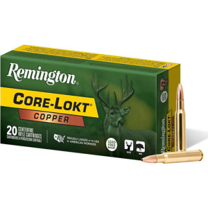 Remington Ammunition R27853 Core-Lokt 30-06 150 GRCopper (HP) 20 Per Box/ 10 Cs - 20rd Box