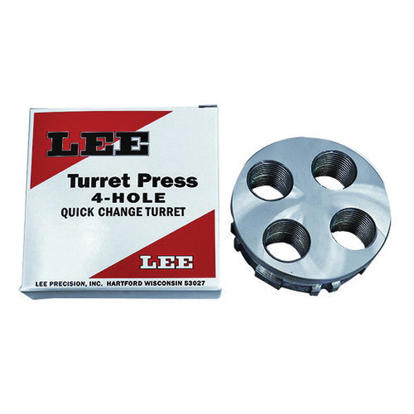 Lee Precision 4-Hole Turret for Classic Turret Press, Silver - 90269
