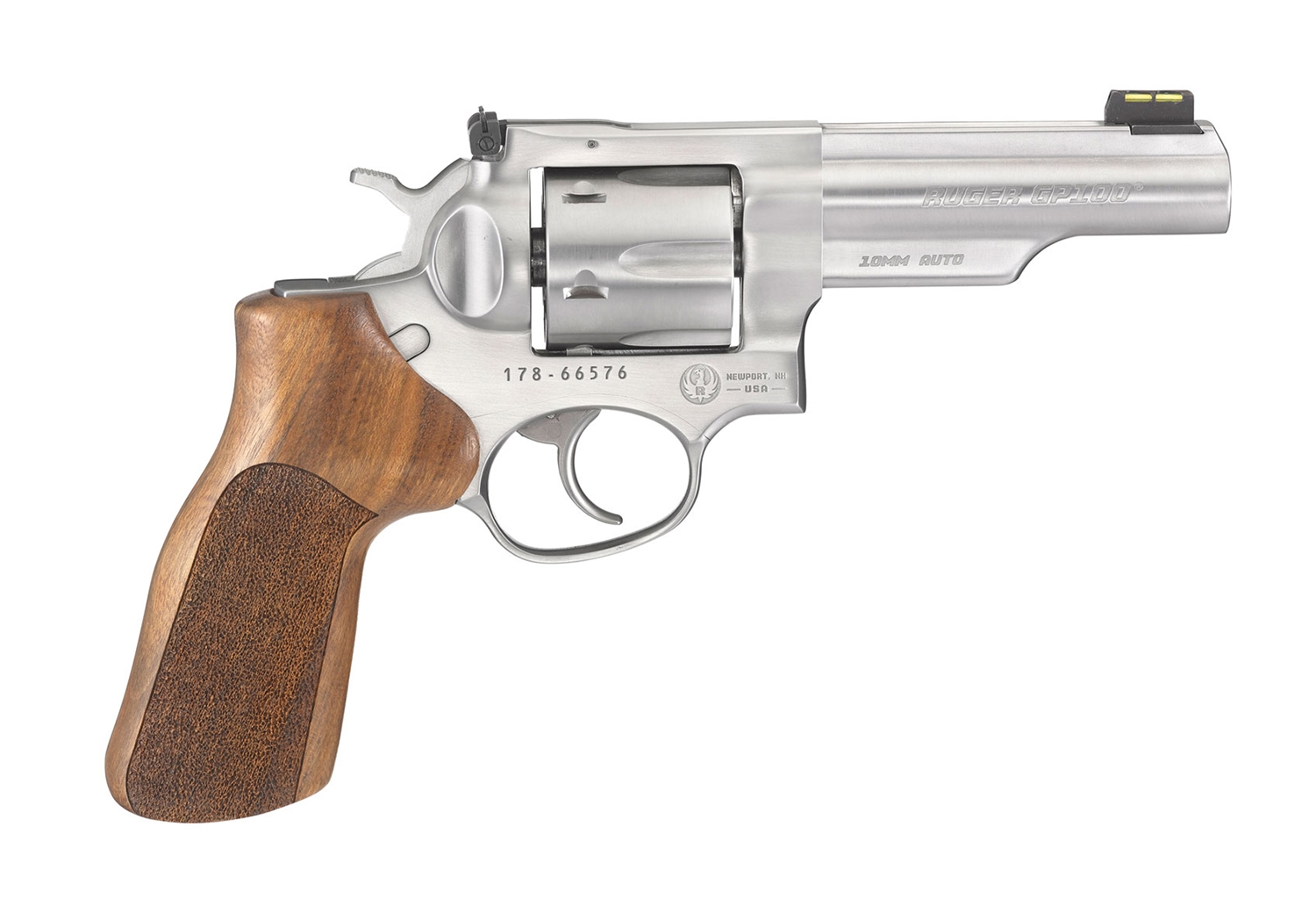 RUGER GP100 MATCH 10MM 4.20″ – ADJ. HARDWOOD 6-SHOT - No Credit Card Fees - Free Shipping