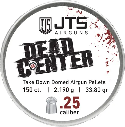JTS PELLETS DEAD CENTER 25 CAL - DOMED 33.80 GR 150CT