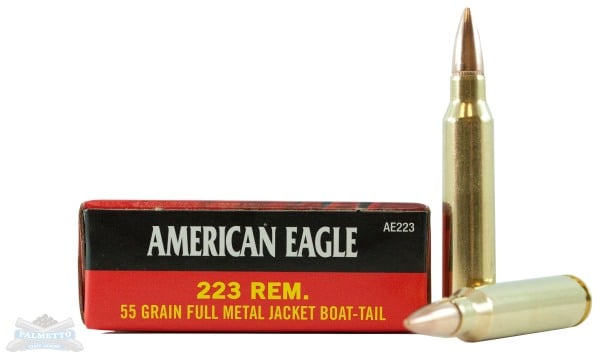 American Eagle .223 Rem 55gr FMJ Ammunition, 20 Rounds - AE223