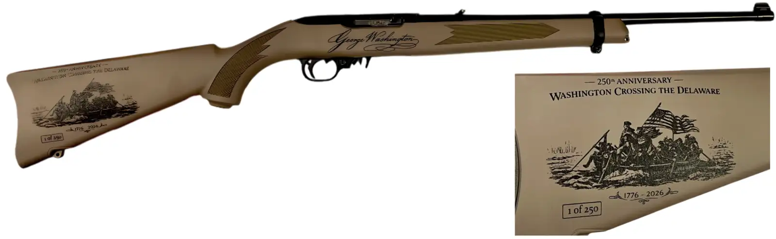 RUGER 10/22 250TH ANNIVERSARY GEORGE WASHINGTON