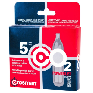 CROSMAN Powerlet 12g CO2 Cartridges 5 Count