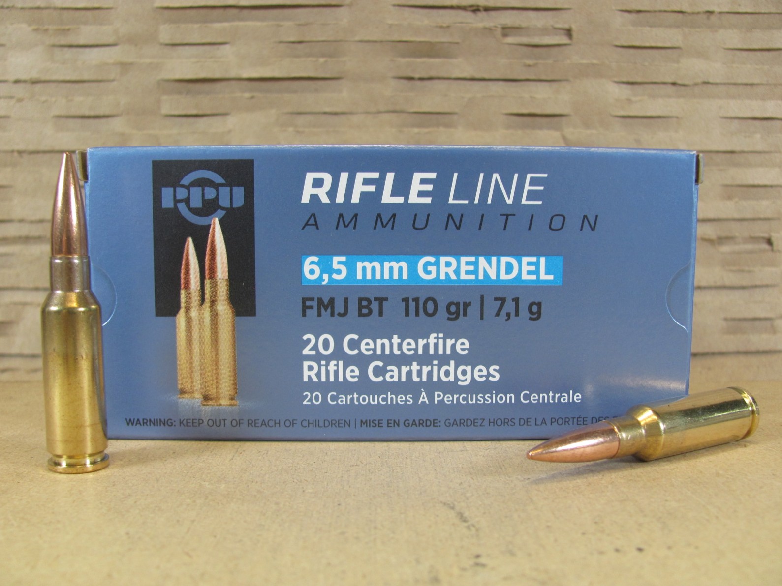 500 Round Case – 6.5 Grendel Prvi Partizan 110 Grain FMJ-BT Ammo – PP6GF