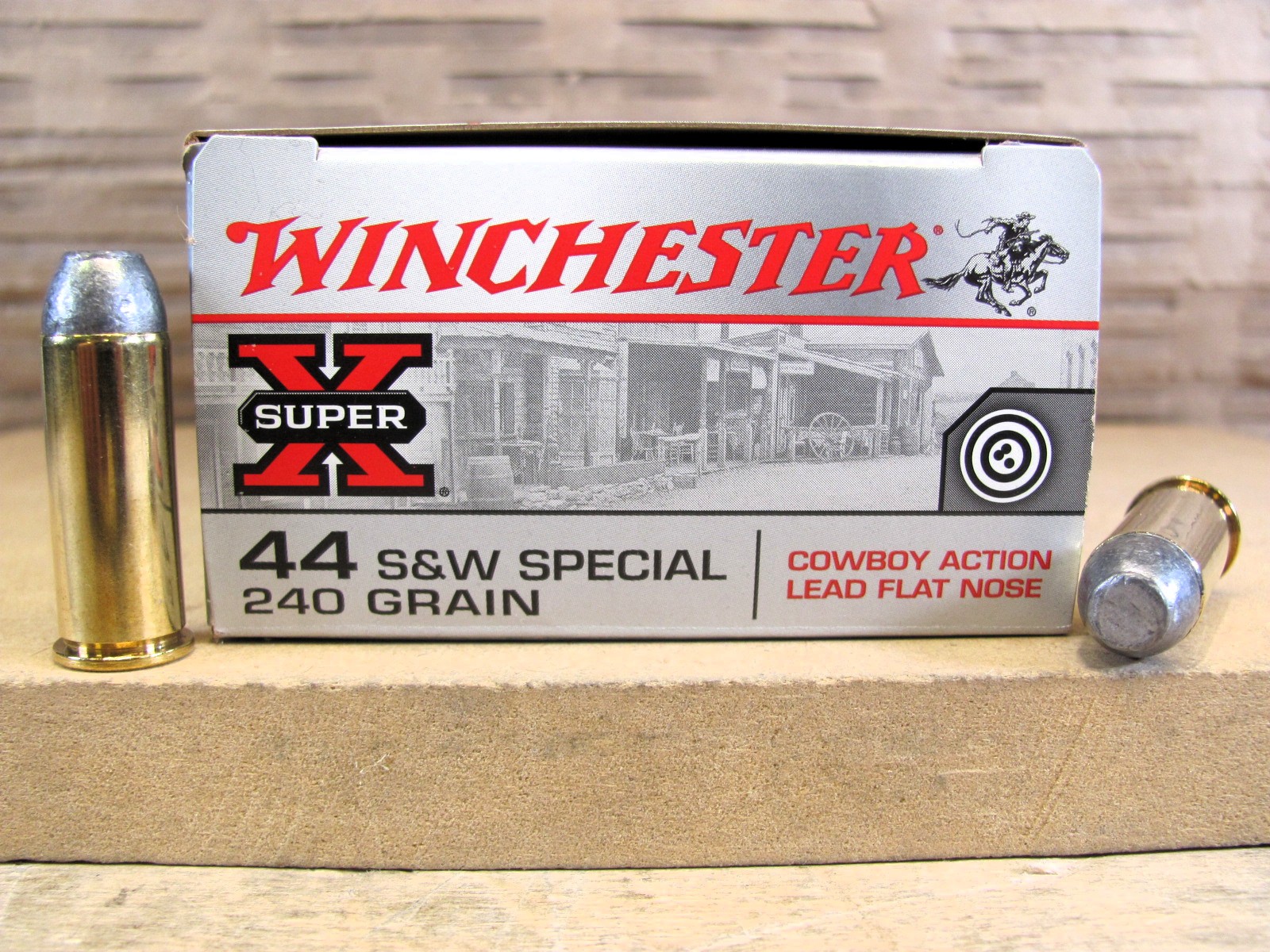 50 Round Box – 44 Special 240 Grain Winchester Cowboy Action Lead Bullet – USA44CB