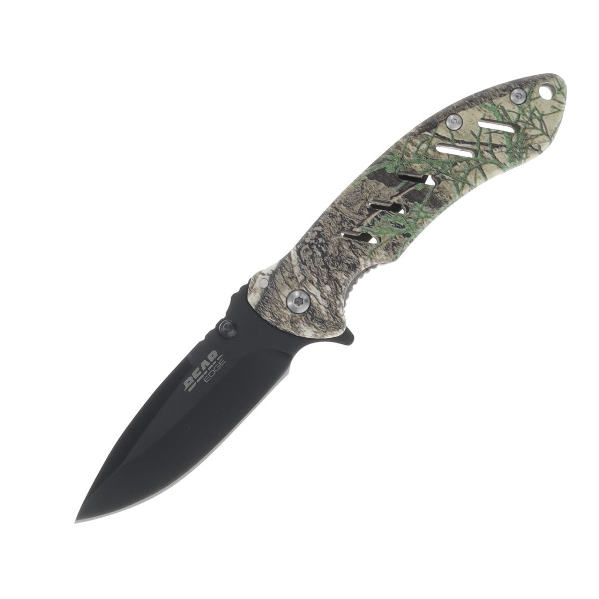 Bear & Son Edge Brisk 1.0 Folding Drop Point Knife, True Timber Strata - 71507