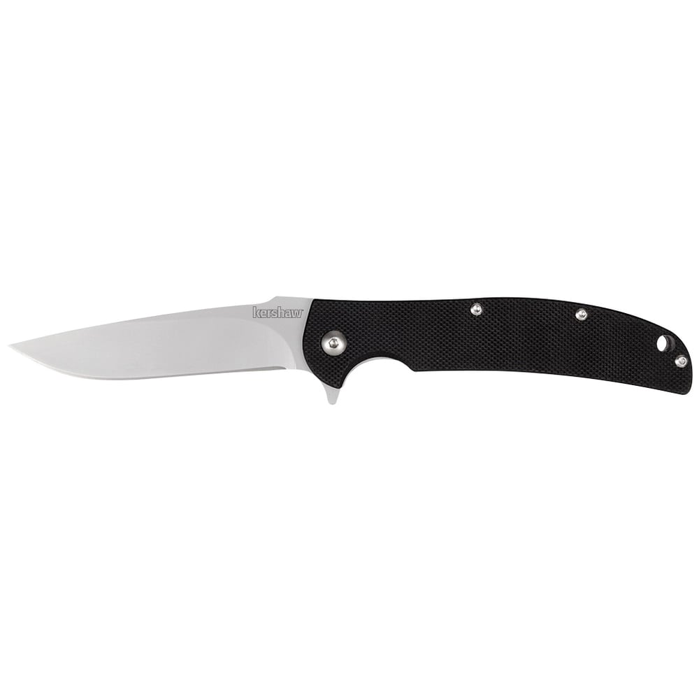 Kershaw Chill Drop Point Folder Knife, 3.1", Black - 3410