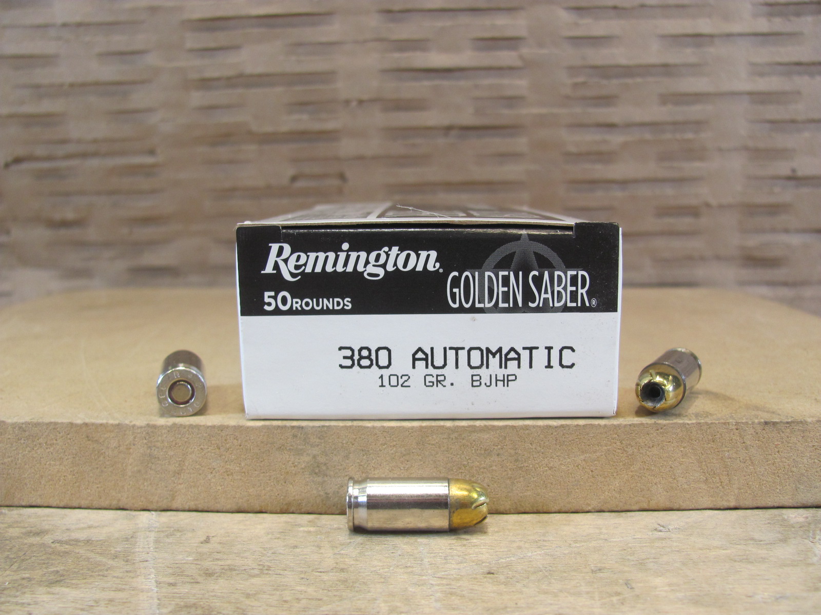 500 Round Case – 380 Auto 102 Grain Golden Saber BJHP Remington Ultimate Defense Ammo – GS380BB