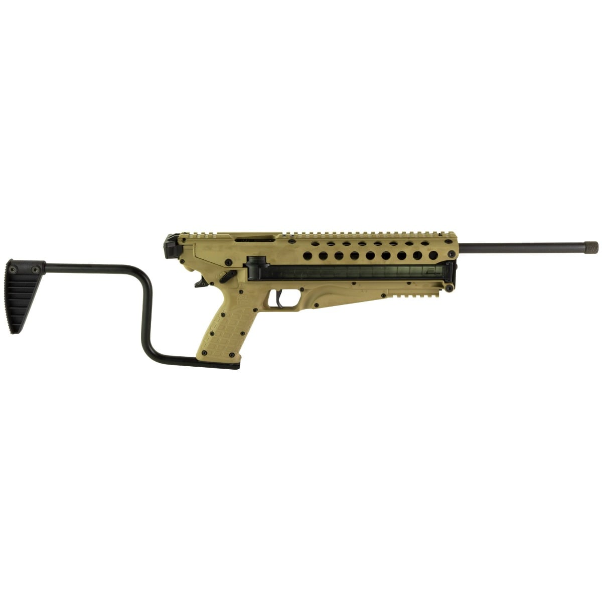 Kel-Tec R50 Rifle – Tan | 5.7×28 | 16″ Threaded Barrel | 50rd | Side Folding Stock - No Credit Card Fees - Low, flat rate shipping