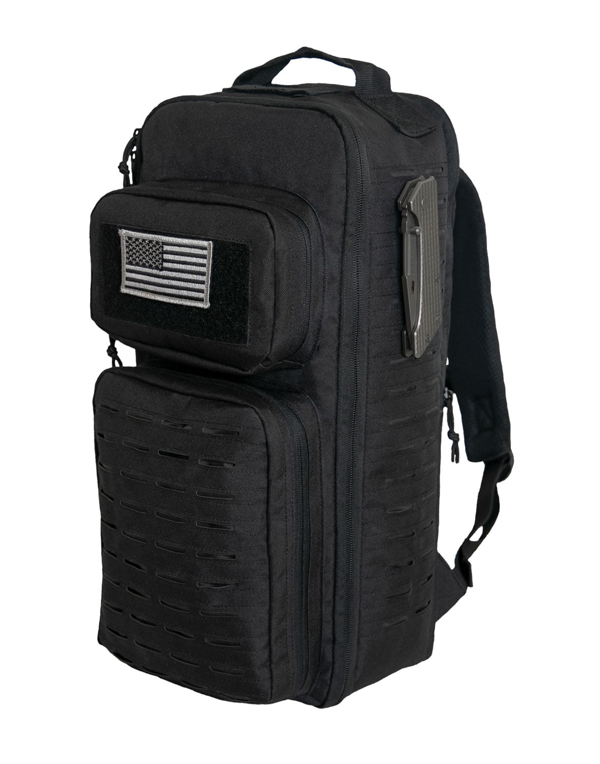 Rothco Tactical Single Sling Pack With Laser Cut Molle - Black