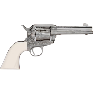 Taylor's & Company Outlaw Legacy 357 Magnum Revolver 5.5" Nickel Barrel 6 Round White Grip