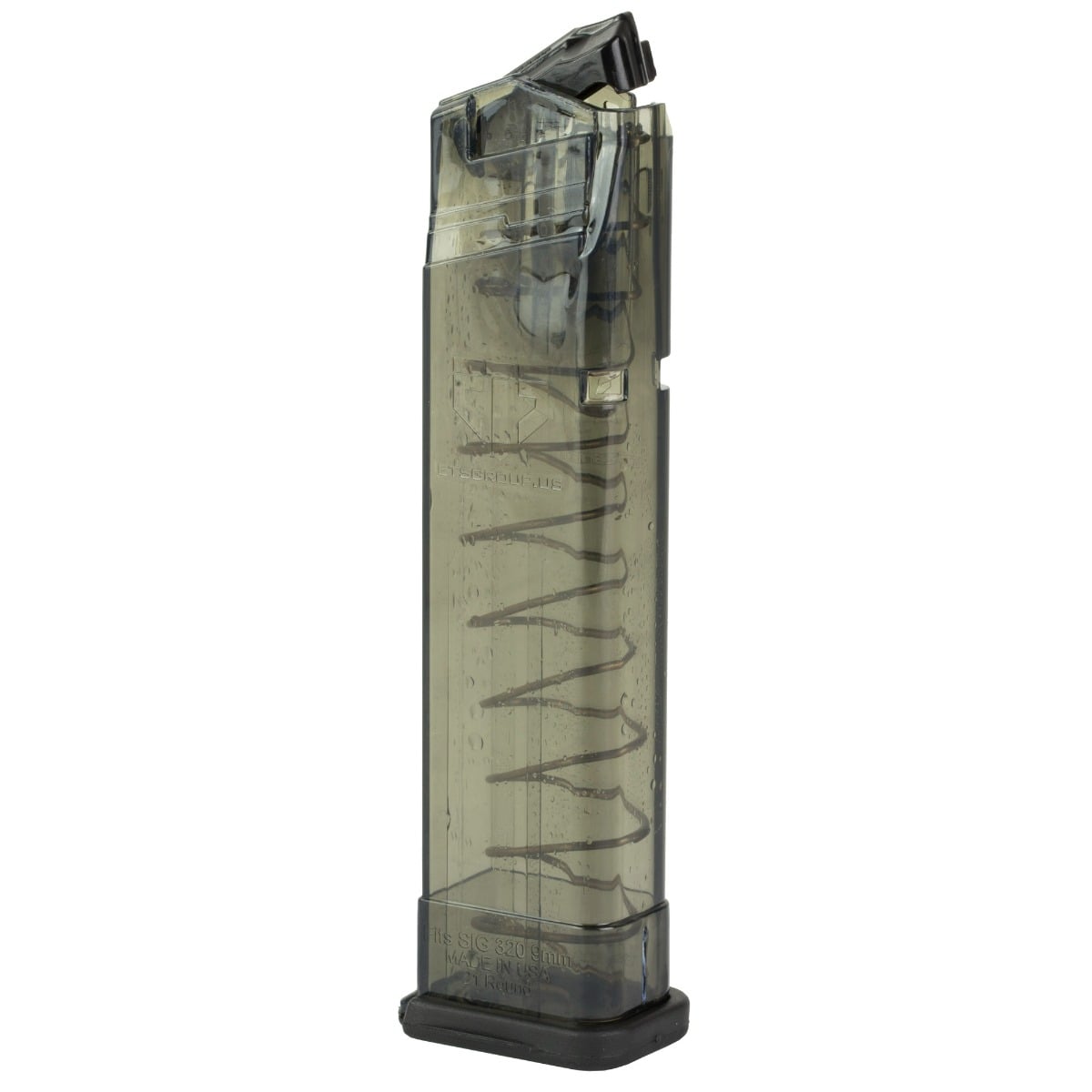 ETS 9mm 21rd Sig Sauer 320 Magazine, Carbon Smoke - SMK-SG9-320-21