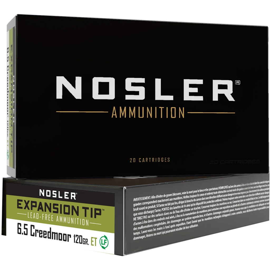 Nosler Expansion Tip Rifle Ammunition 6.5mm Creedmoor 120 gr. ET SP 20 rd.
