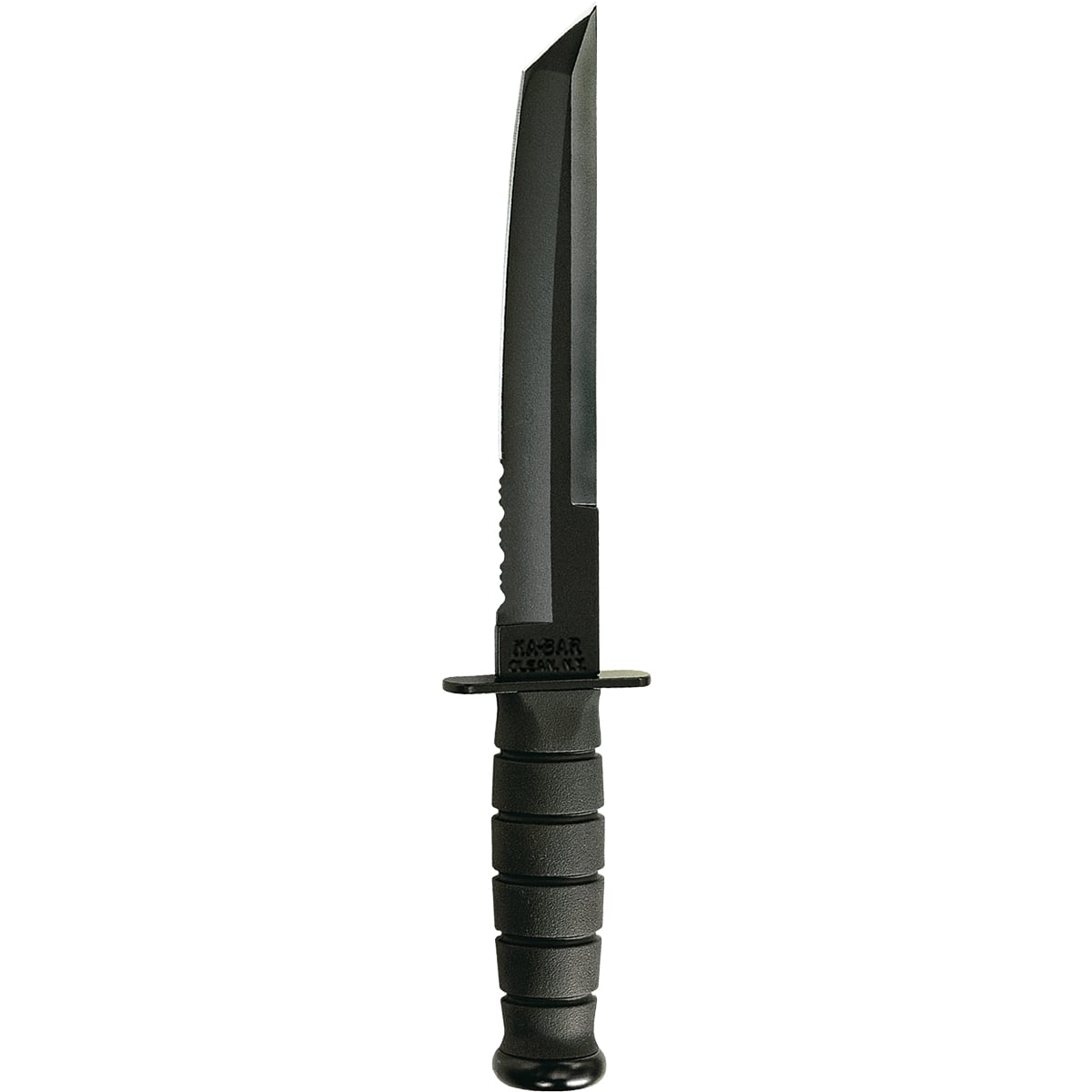 KA-BAR Tanto Half-Serrated Fixed Knife Tanto, Black