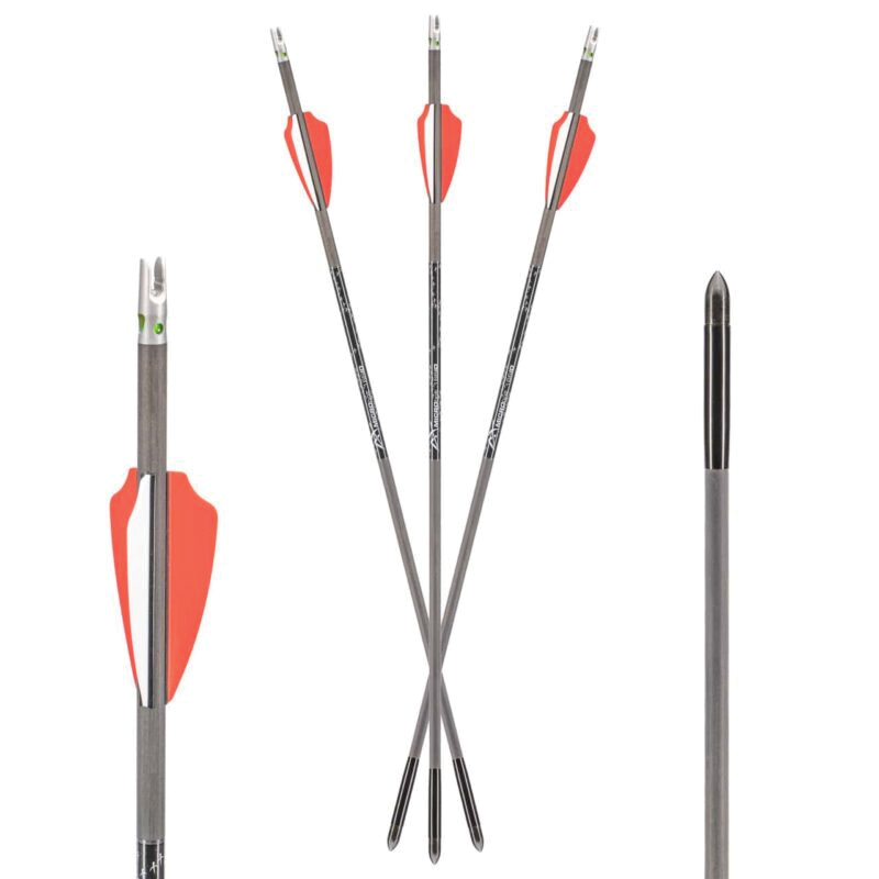 Axe Crossbows AX440 19" Bolt Combo Pack, Gray/Orange/White Pack of 3
