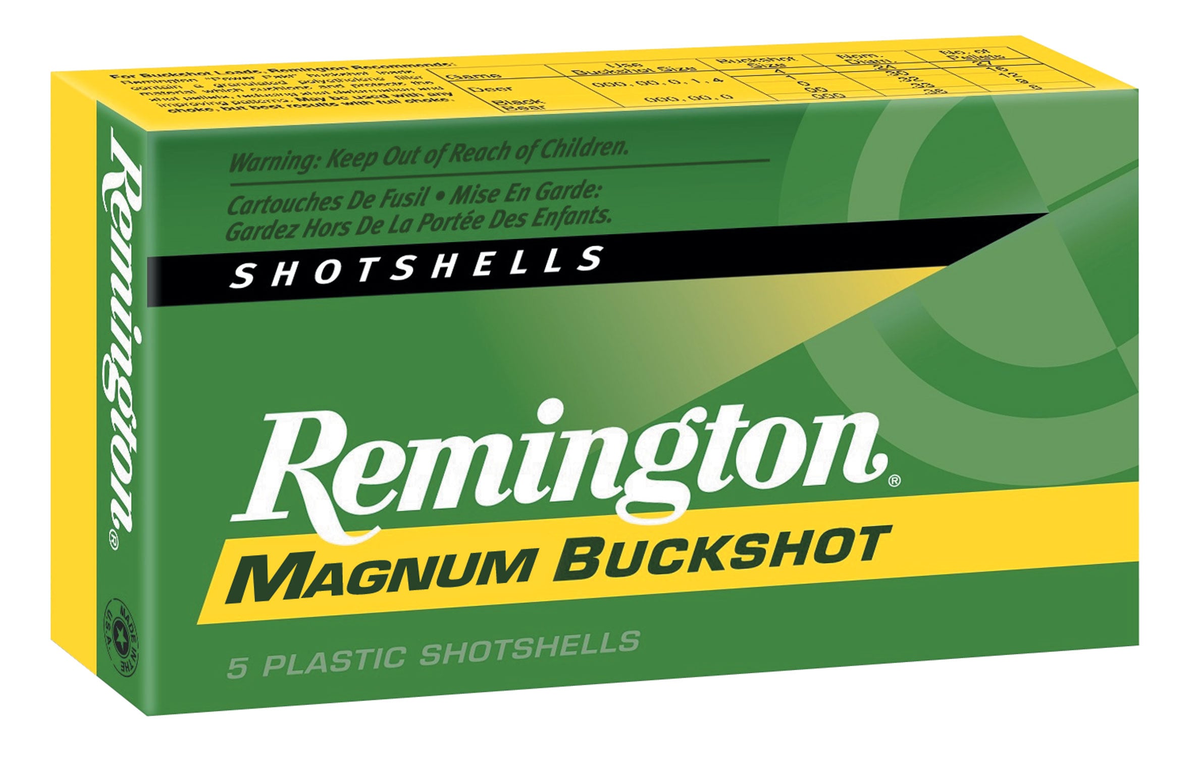 Remington Express Magnum 3.5" 12 Gauge Ammo 00 Buck, 5/box - 1235B00