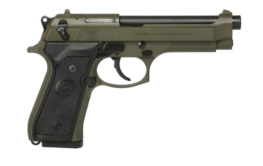 Beretta 92FS 9mm 4.9" Barrel 15+1 OD Green Cerakote - J92F300GR15