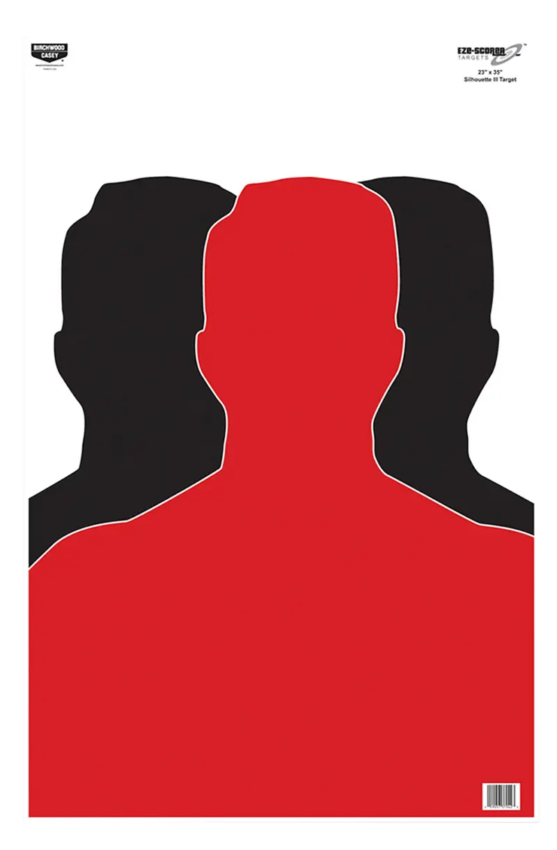 Birchwood Casey 37042 EZE-Scorer Silhouette Paper Target 23" x 35" 100 Per Pkg