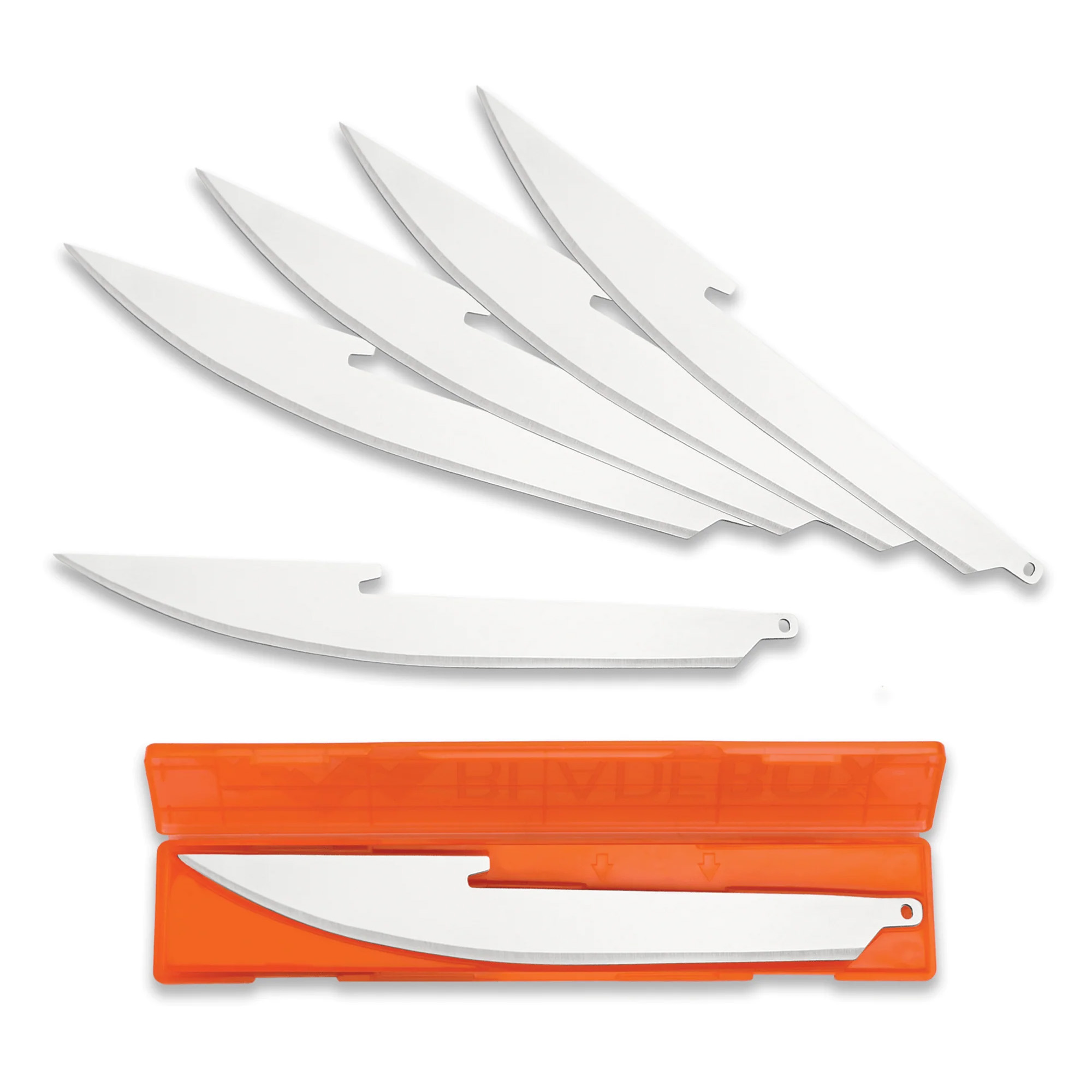 Outdoor Edge Edge Boning/Filet Blades, Plain Edge, 5" Blades, 420J2 Stainless Steel, 6 Pack