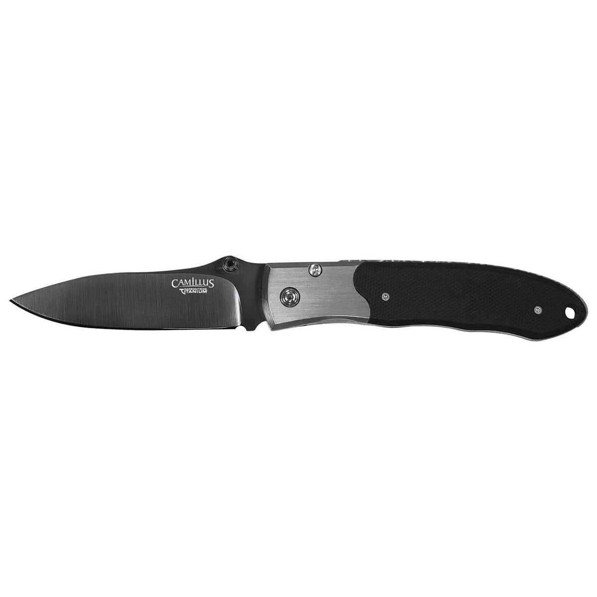 Camillus Pristine Folding Drop Point Knife, Black - CAM-18671