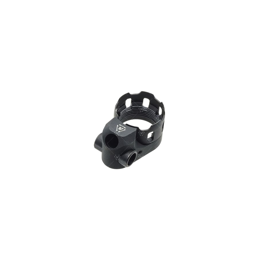 Strike Industries TRIBUS Version 2 Castle Nut and End Plate for Buffer Tubes - SI-AR-TRIBUS-BK