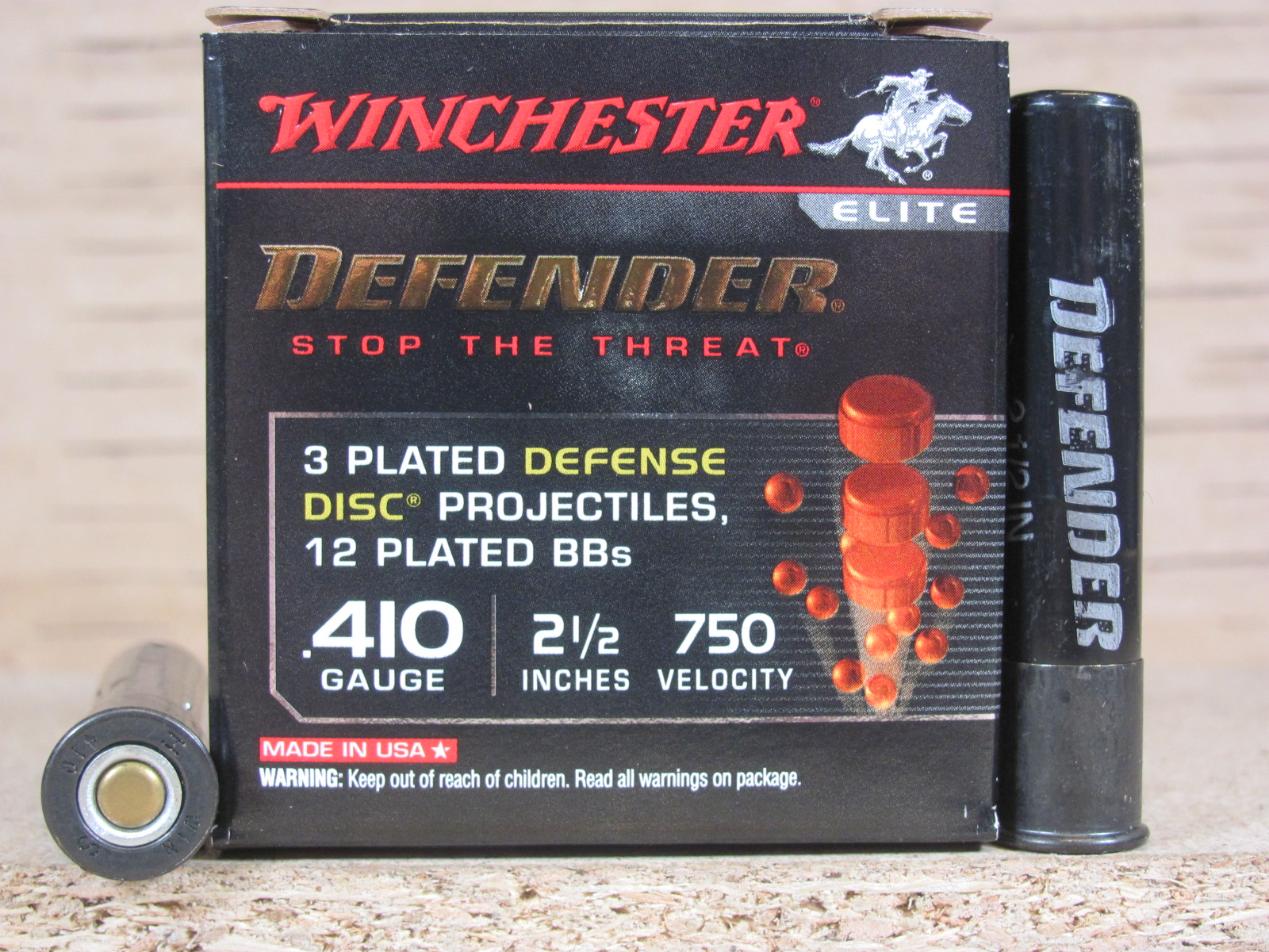 100 Round Case – 410 Gauge Judge Load – Winchester PDX1 Defender 2.5 Inch Shell – S410PDX1 Personal Protection Ammo