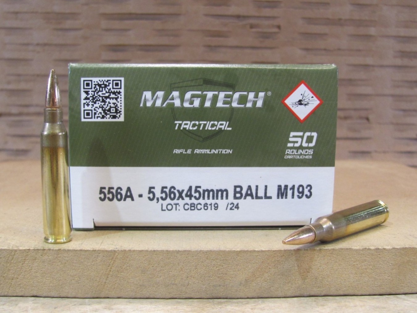 1000 Round Case – 5.56mm 55 Grain FMJ M193 Ball Ammo by Magtech – 556A