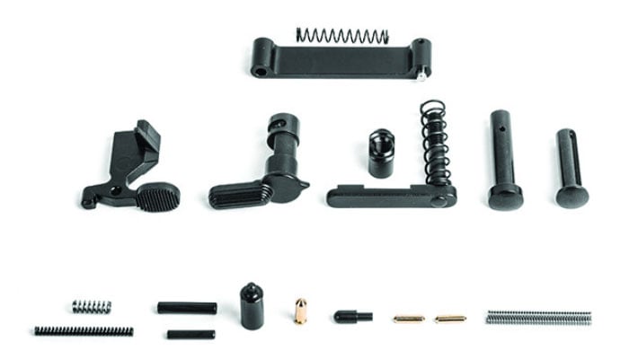 San Tan Tactical AR-15 Lower Receiver Parts Kit, Black - STT-LPK