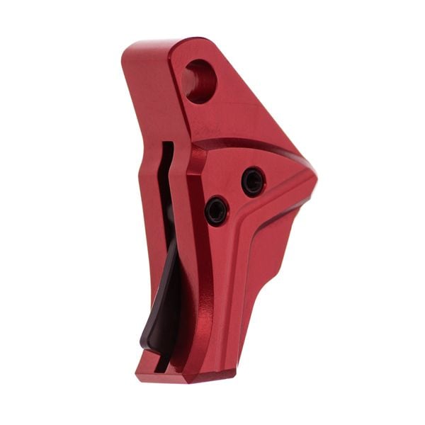Tyrant CNC  I.T.T.S. Glock 43/43X/48 Screw/Safety Shoe Only Trigger, Red/Black - TD-G43TRIG-RED-BLACK