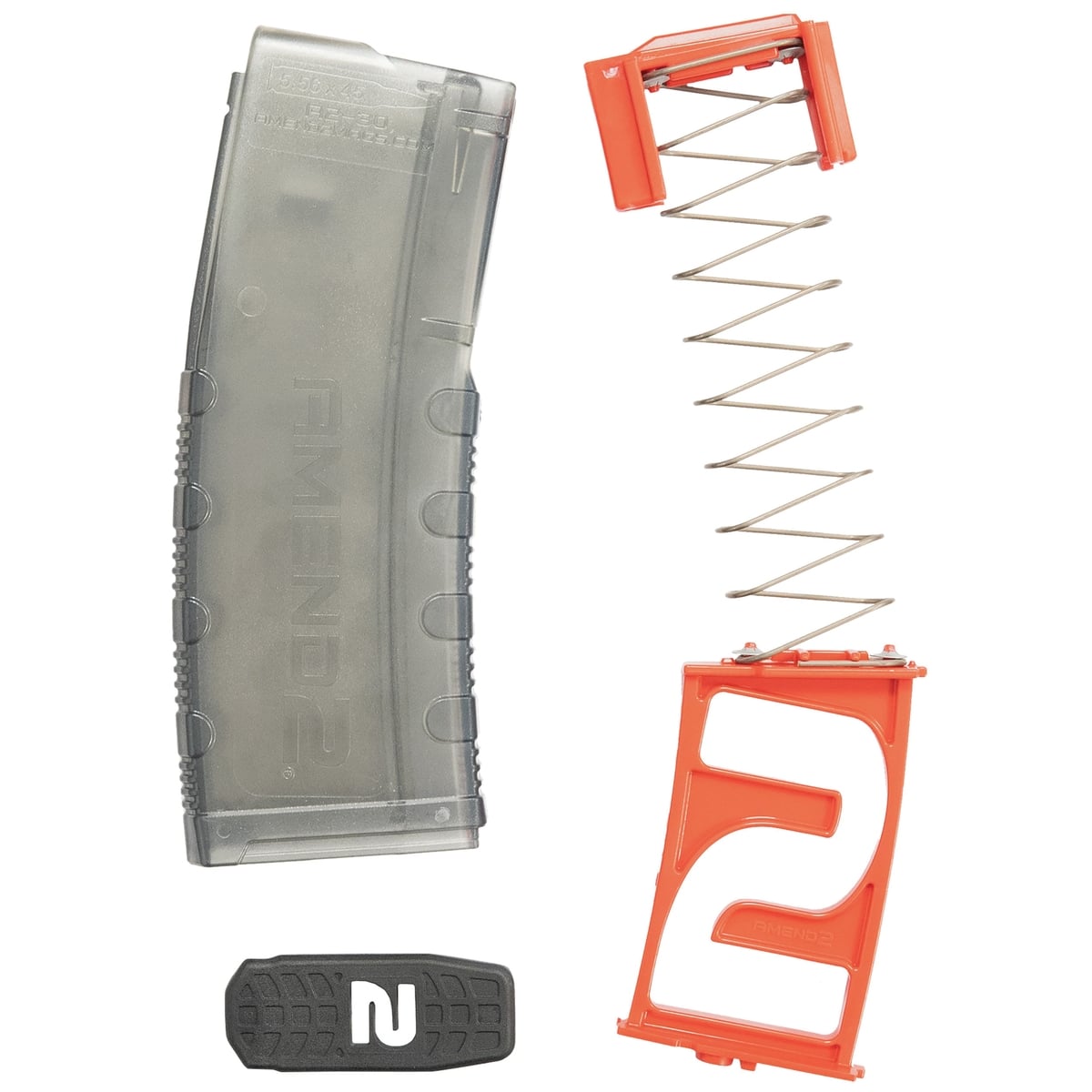 Amend2 Mod C 10rds 5.56x45mm/.223 Remington Restricted State Compliant Magazine - Translucent Smoke Tactical - 556MODCS1030